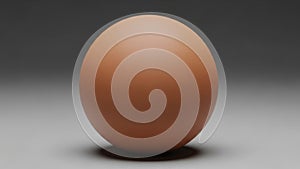 Lighting casts a soft shadow below enhancing its three dimensional