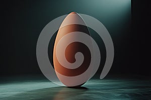 Giant Egg in Dark Studio