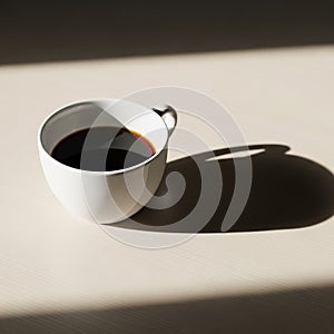 The smooth texture and subtle sheen of the cup offering a minimalist