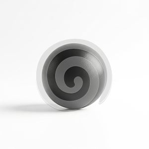 A soft shadow on the left emphasizing the sphere s round shape and