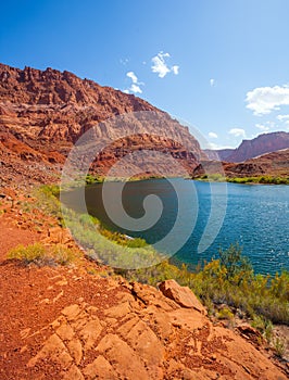 Smooth turn of the Colorado River