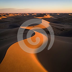 Smooth undulating patterns casting deep shadows that accentuate the