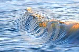 Smooth wave in motion with panning effect