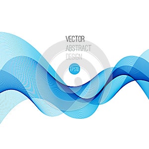 Smooth wave stream line abstract header layout