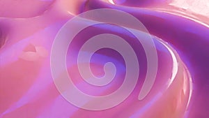 smooth wave surface of delicate purple color. 3d render