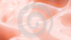 Smooth wave surface of light pink color. 3d render