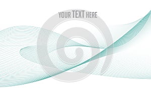 Smooth waves abstract vector background