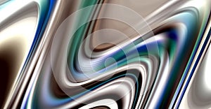 Smooth waves silver lines, contrast abstract background