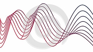 Smooth Wavy Lines Abstract Gradient Background Vector, vector design Generative AI