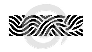Smooth Wavy Lines Abstract Organic Pattern Vector, vector design Generative AI