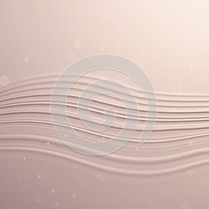 Smooth, wavy lines create a gentle, flowing pattern against a soft beige background.