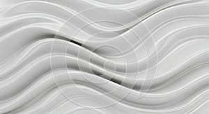 Smooth white abstract wave pattern background