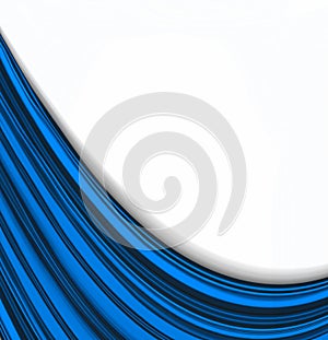 Smooth White On Blue Waves