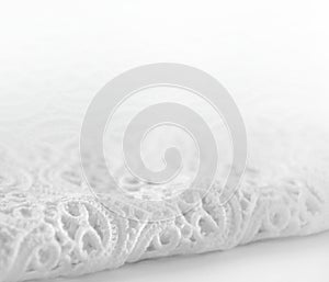 Smooth white lace background