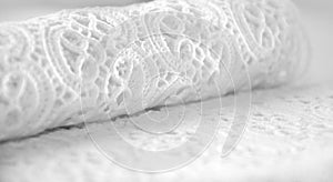 Smooth white lace background