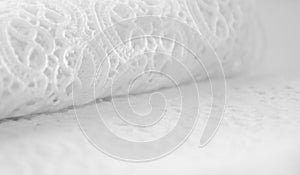 Smooth white lace background