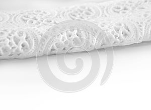 Smooth white lace background