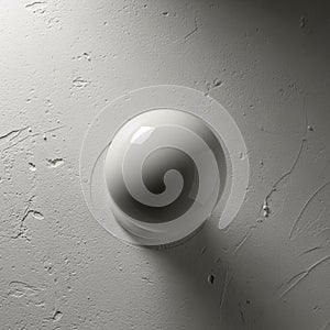 Shadow to the lower right, indicating a light source from the upper