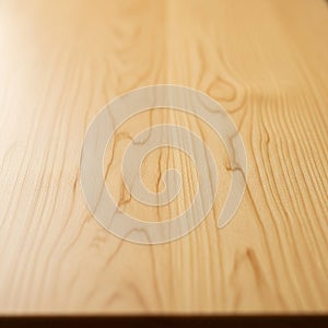Smooth wooden surface with natural grain patterns and light beige color. The wood