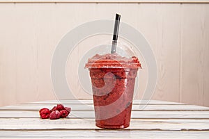 A smoothie is a fruit shake marketed with this appellation. photo