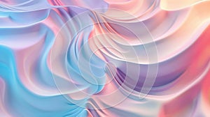 Smoothly flowing liquid wave with pink, orange and turquoise hue abstract backdrop