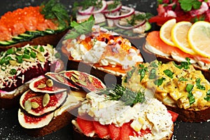 Smorrebrod is a traditional Scandinavian open-faced sandwich