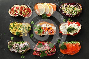 Smorrebrod is a traditional Scandinavian open-faced sandwich