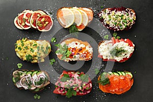 Smorrebrod is a traditional Scandinavian open-faced sandwich