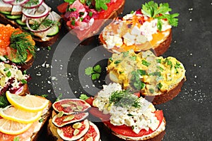 Smorrebrod is a traditional Scandinavian open-faced sandwich