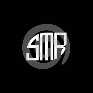 SMR letter logo design on black background. SMR creative initials letter logo concept. SMR letter design.SMR letter logo design on photo