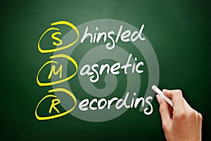 SMR - Shingled Magnetic Recording acronym photo