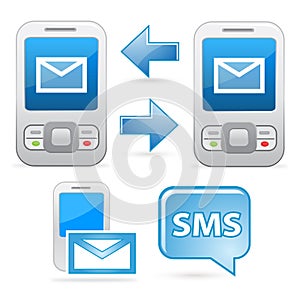 Sms communication icons