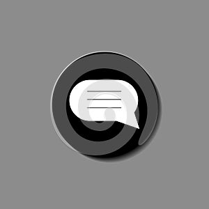 SMS icon. Message icon.