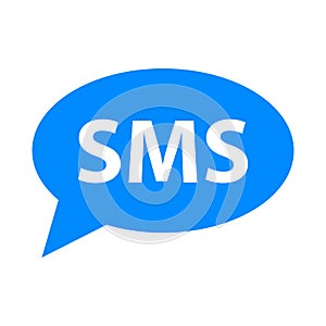 SMS icon vector simple photo