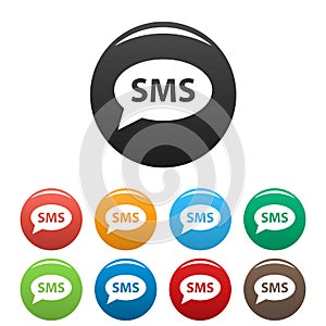 SMS icons set