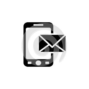 Sms mms icon. vector photo