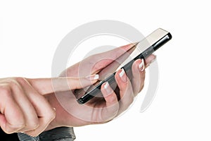 Sms to mobile is written