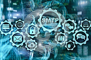 Smtp - server mail transfer protocol. TCP IP protocol sending and receiving e-mail. Simple Mail Transfer Protocol.