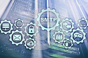 Smtp - server mail transfer protocol. TCP IP protocol sending and receiving e-mail. Simple Mail Transfer Protocol