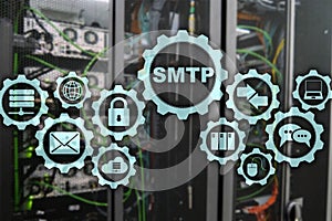 Smtp - server mail transfer protocol. TCP IP protocol sending and receiving e-mail. Simple Mail Transfer Protocol.