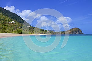 Smuggler`s Cove beach in Tortola, BVI, Caribbean