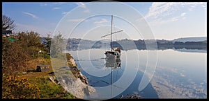 Smugglers sloop trinity on the River Plym,