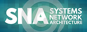 SNA - Systems Network Architecture acronym