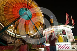 Snack Bar and Ferris Wheel