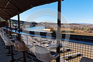 Snack bar overlooking the marina