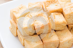 Snack and Dessert, Chinese Traditional Deep Fried Tofu or Fried