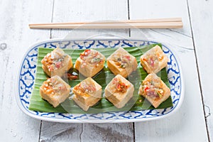 Snack and Dessert, Chinese Traditional Deep Fried Tofu or Fried