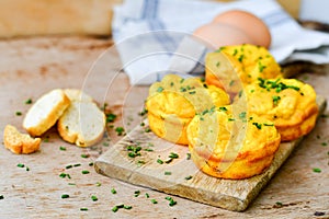 Snack egg muffins cakes