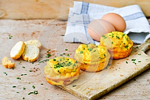 Snack egg muffins cakes