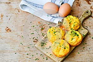 Snack egg muffins cakes